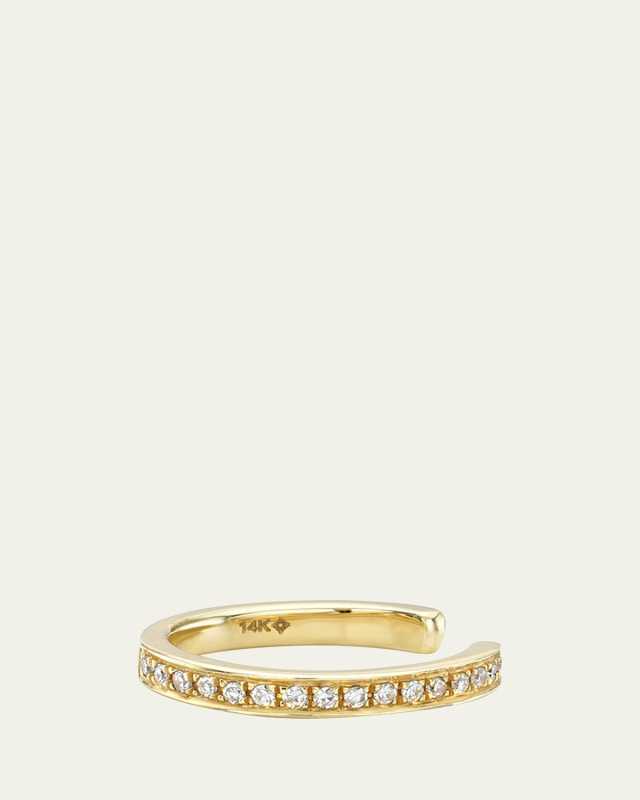 14k Diamond 0.05ct Ear Cuff, Single